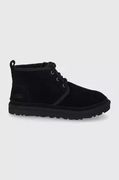Замшевые ботильоны Neumel Ugg, черный