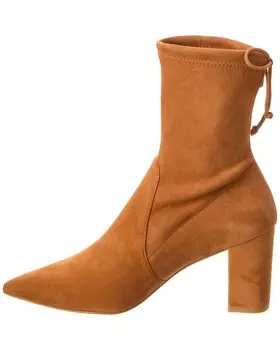Замшевые ботильоны Stuart Weitzman Renegade City 75 Block, коричневый