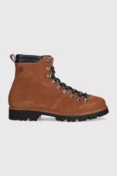 Замшевые ботинки HILFIGER W MIX SUEDE HOOKS BOOT Tommy Hilfiger, коричневый