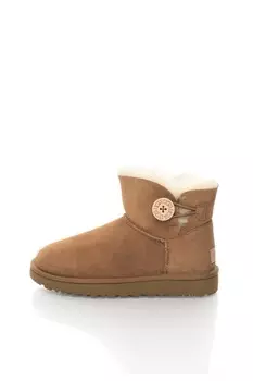 Замшевые ботинки Mini Bailey Button II Ugg, коричневый