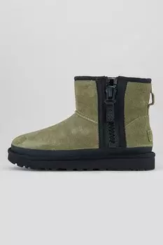 Замшевые ботинки на молнии Ugg, зеленый