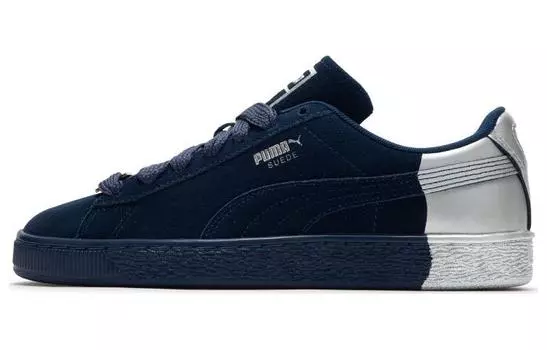 Замшевые кроссовки для скейтбординга Puma унисекс, Navy/Silver