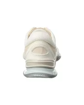 Замшевые кроссовки Gucci Run, белый