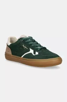 Замшевые кроссовки Pepe Jeans PMS31058, зеленый