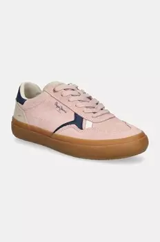 Замшевые кроссовки PLS31586 Pepe Jeans, розовый