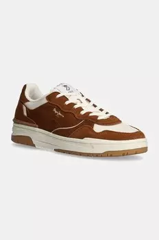 Замшевые кроссовки PMS00033 Pepe Jeans, коричневый
