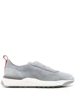 Замшевые кроссовки Santoni, серый