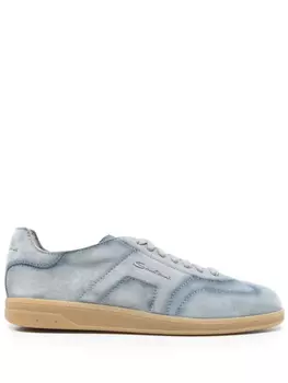 Замшевые кроссовки Santoni, синий