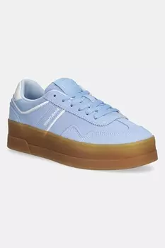 Замшевые кроссовки The Greenwich Flatplatform Suede Tommy Jeans, синий