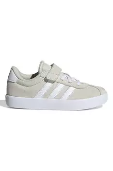 Замшевые кроссовки VL Court 3 0 Adidas Sportswear, белый