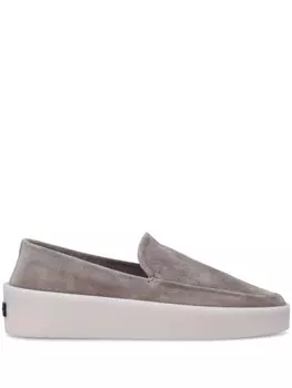 Замшевые мокасины Fear Of God, серый