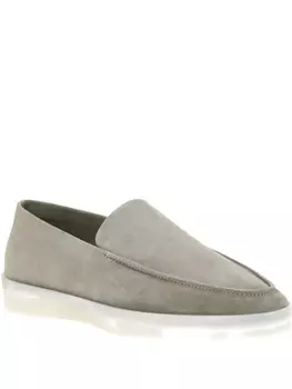 Замшевые мокасины Fear Of God, серый