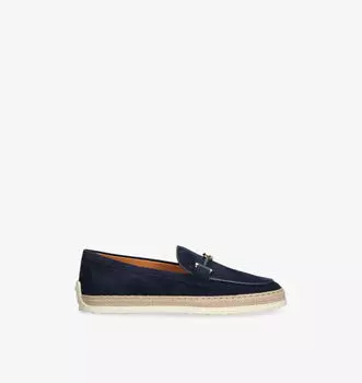 Замшевые мокасины Gomma 92k с пряжками Tods, синий