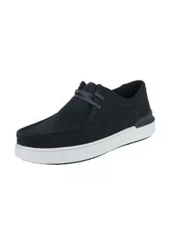 Замшевые полуботинки CLARKS, темно-синий