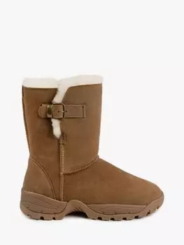 Замшевые полусапоги Berkshire Just Sheepskin, каштан