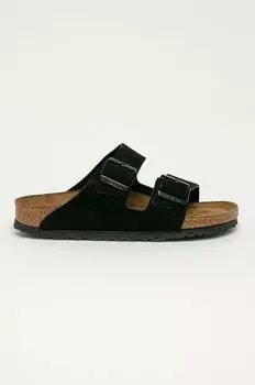 Замшевые шлепанцы Arizona. Birkenstock, черный
