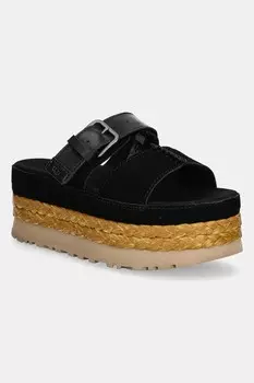 Замшевые шлепанцы Aubrey Slide Ugg, черный