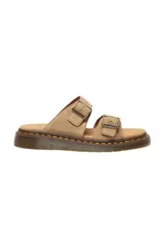 Замшевые шлепанцы Josef Dr. Martens, бежевый