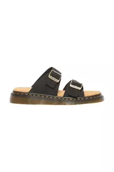 Замшевые шлепанцы Josef Dr. Martens, черный