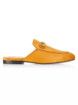 Замшевые туфли без задника Princetown Gucci