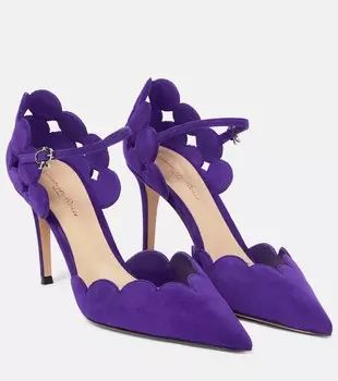Замшевые туфли Gianvito Rossi, фиолетовый