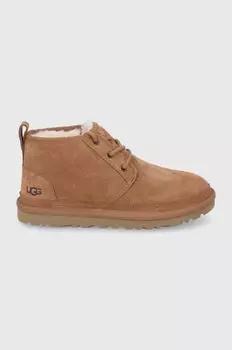 Замшевые туфли Ugg, коричневый