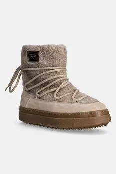 Замшевые зимние ботинки Snowhill Gant, бежевый
