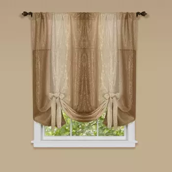 Занавеска с завязками Royal Ombre, золотой
