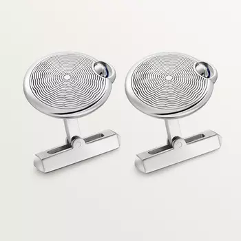 Запонки Cartier Boutons de manchettes Ballon Bleu de Cartier, цельное серебро