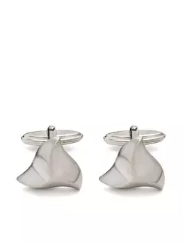 Запонки с эффектом чеканки Lanvin, серебряный
