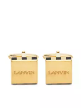 Запонки с гравировкой логотипа Lanvin, золотой