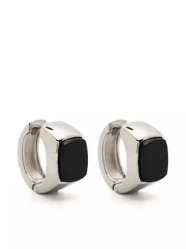 Запонки с камнями Lanvin, серебряный