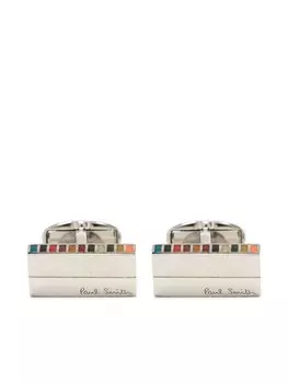 Запонки Signature Stripe Paul Smith, серебряный