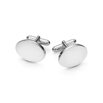 Запонки Tiffany & Co. Classic Oval, серебро