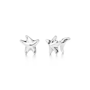 Запонки Tiffany & Co. Starfish, серебро