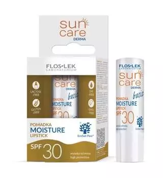 Защитная губная помада Sun Care Derma MOISTURE SPF 30 4г, Floslek