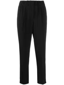 Зауженные брюки Brunello Cucinelli, черный