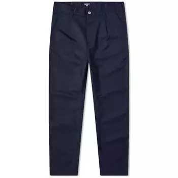Зауженные брюки Carhartt WIP Abbott, темно-синий