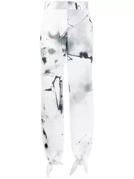 Зауженные брюки Futura Off-White, белый
