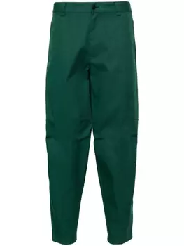 Зауженные брюки из твила Lanvin, зеленые