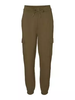 Зауженные брюки-карго Vero Moda, оливковый