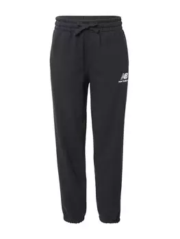 Зауженные брюки New Balance ESSENTIALS, черный