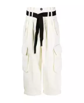 Зауженные брюки Pinko, белый