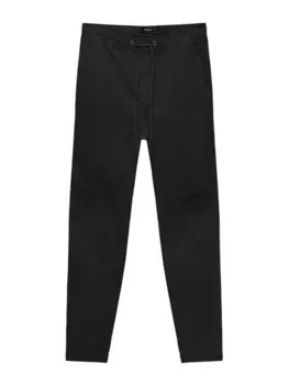 Зауженные брюки Pull&Bear, черный
