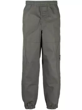 Зауженные брюки с логотипом Compass Stone Island, серый