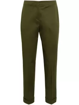 Зауженные брюки с манжетами ETRO, зеленый