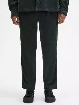 Зауженные брюки с укороченным шнуром Fred Perry, цвет Night Green