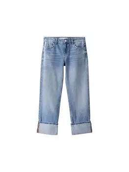 Зауженные джинсы Bershka, синий деним
