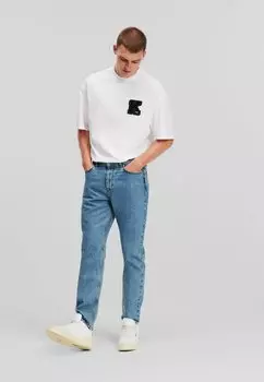 Зауженные джинсы KARL LAGERFELD, цвет mid blue