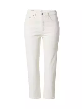 Зауженные джинсы LEVI'S 501, цвет White denim